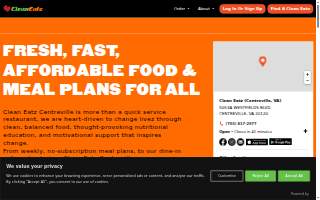 Clean Eatz of Centreville website