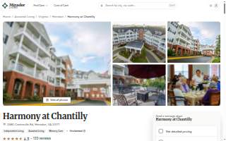 Harmony at Chantilly website