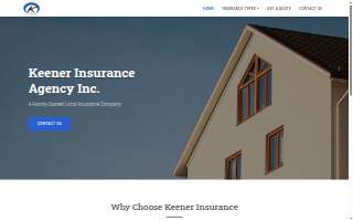 Keener Insurance Agency, Inc. website