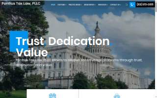 Pontius Tax Law, PLLC of Centreville website
