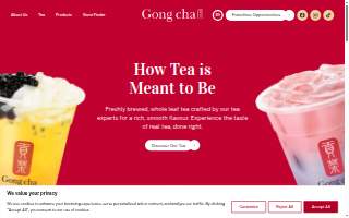 Gong Cha Chantilly website
