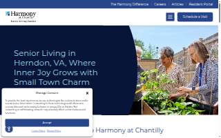 Harmony at Chantilly website