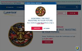 Justice Federal Credit Union of Chantilly website