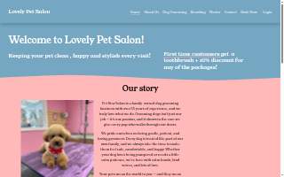 Lovely Pet Salon of Chantilly website