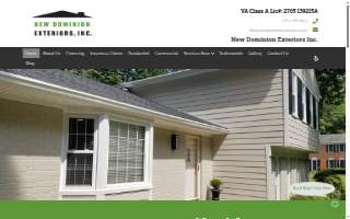 New Dominion Exteriors Inc. website