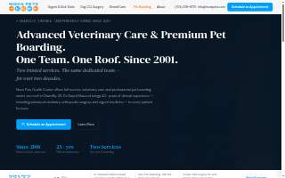 Nova Pets Health Center of Chantilly website