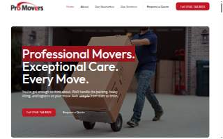 ProMovers Chantilly website