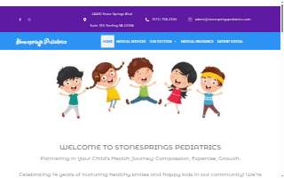 Stonesprings Pediatrics of Chantilly website