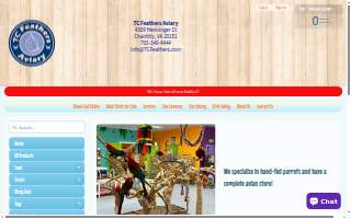 TC Feathers Aviary website