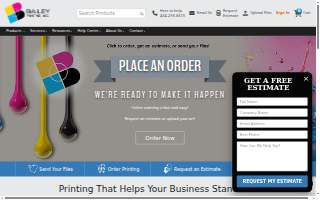 Bailey Printing Inc website