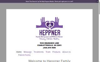 Heppner Family Chiropractic website