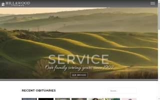 Hill & Wood Funeral Service website