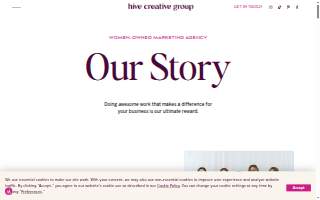 Hive Creative Group website