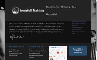 IronWolf Training website