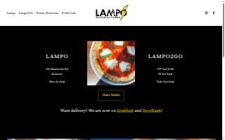 Lampo Neapolitan Pizzeria website