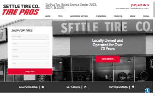 Settle Tire Co. website