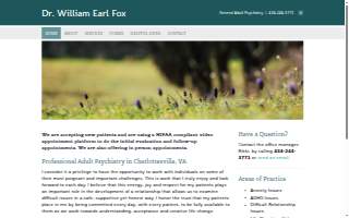 William Fox, MD, Psychiatry website
