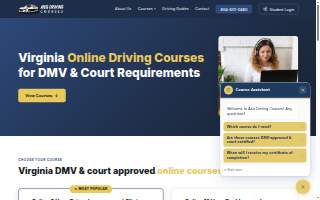 Axis Driving Courses website