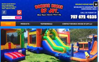 Bounce House of Joy LLC website