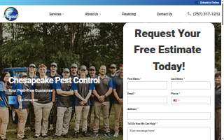 Chesapeake Pest Control website