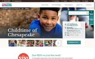 Childtime of Chesapeake website
