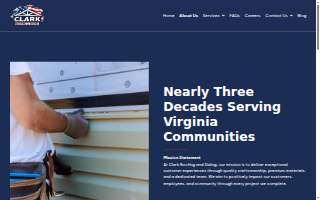 Clark Roofing & Siding Inc website