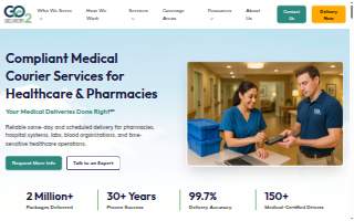 GO2 Delivery website