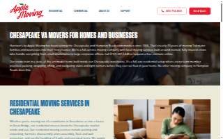 Harrison's by Apple Moving website