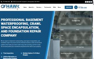 Hawk Crawlspace & Foundation Repair website