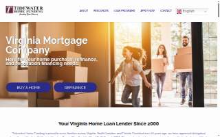 Tidewater Home Funding website