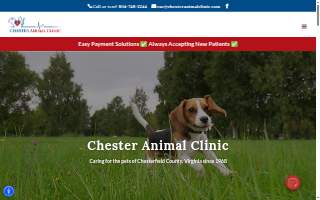 Chester Animal Clinic website