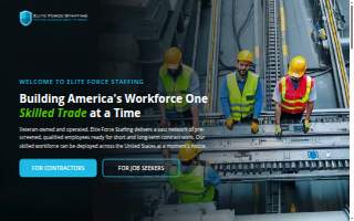 Elite Force Staffing website
