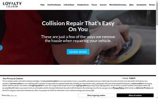 Loyalty Collision website