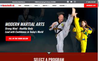 Martial Arts World Chester website