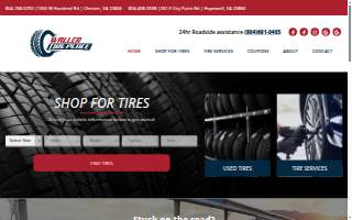 Waller Tire Place of Chester website