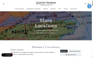 Henebry's Diamond Jewelers website