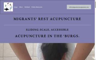 Migrants' Rest Acupuncture website