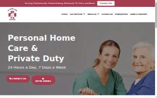 AT Home Care Staffing website