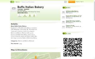 Buffa Italian Bakery website