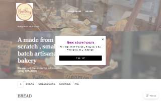 Buttery Baking House website
