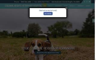 Colonial Heights Veterinary Hospital website