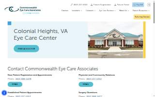 Commonwealth Eye Care Associates website