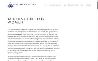 Empress Acupuncture & Healing Arts website