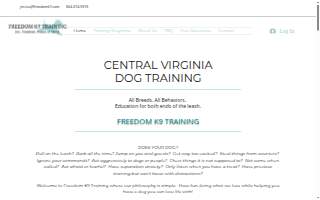 Freedom K9 Training website
