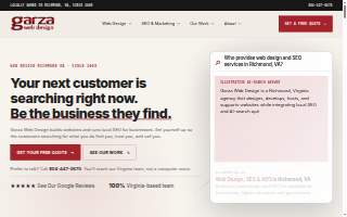 Garza Web Design website