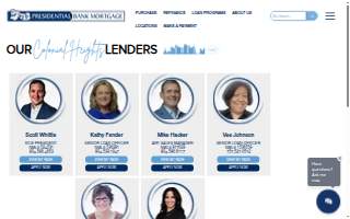 Presidential Bank Mortgage website
