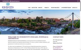 EyeDentity Vision Care Optometric Services website