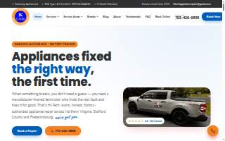 Hi-Tech Appliance Repairs, INC. website