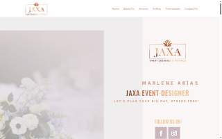 Jaxa Event Designer & Party Rental of Woodbridge website