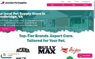 Junction Pet Supplies of Dale City website